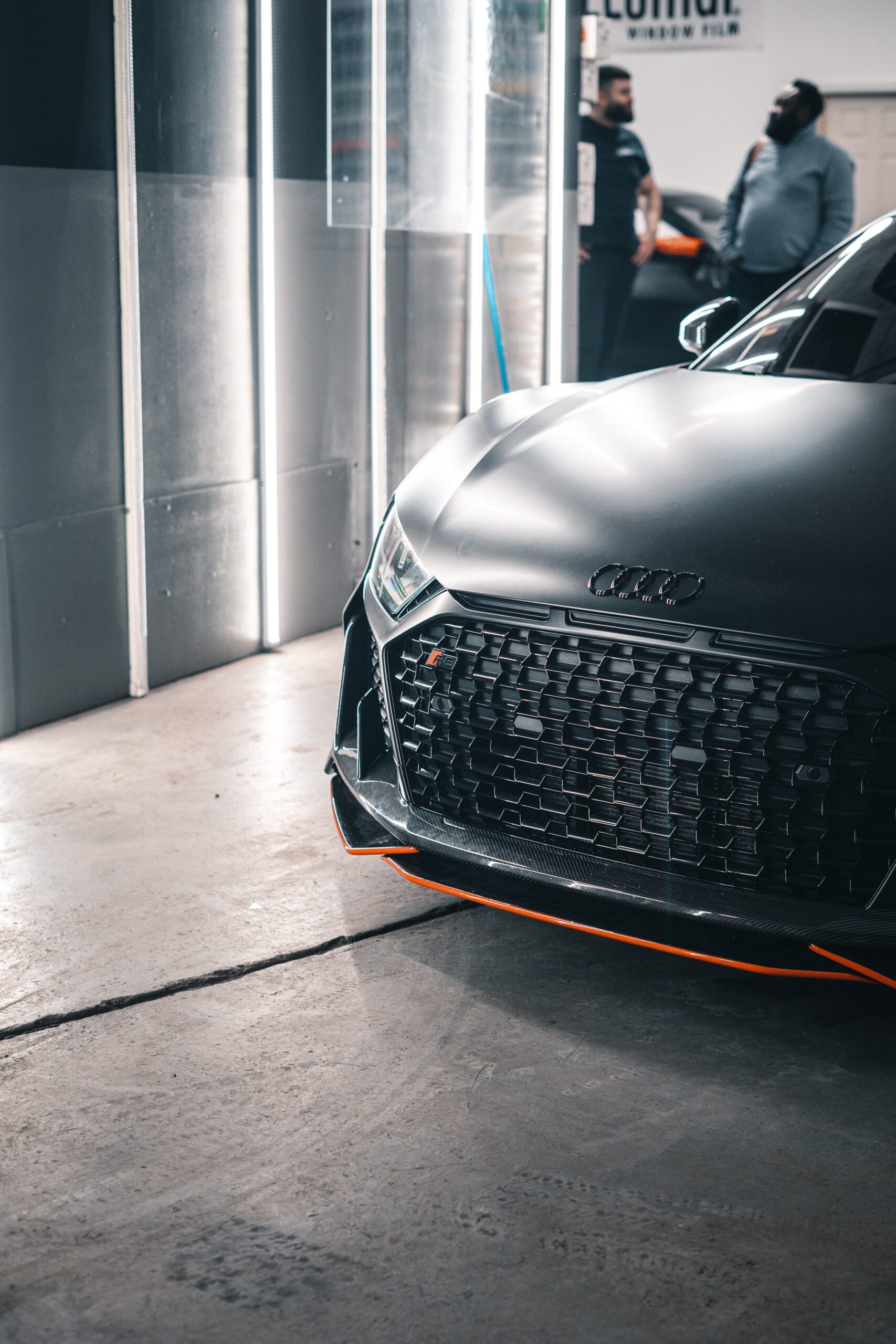 audi r8 matte black vinyl wrap